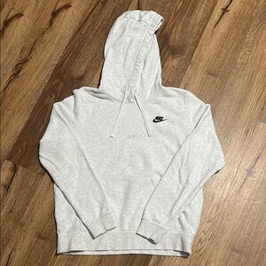 Nike Women's Sportswear Club Hoodie, Birch Heather/Black, size M